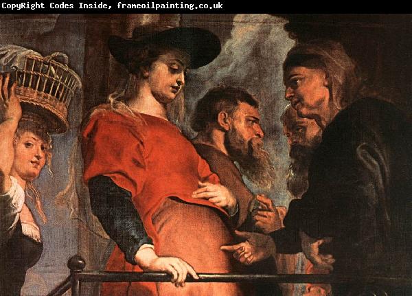 RUBENS, Pieter Pauwel Meeting of Mary and Elisabeth (detail)